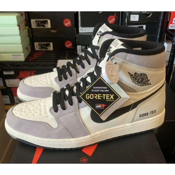 Nike Air Jordan 1 High Element Gore Tex GTX Sail Light Bone Shoes DB2889-100 - Picture 4 of 7